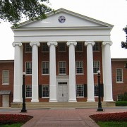 Front of a columned academic building